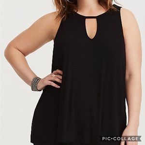 ➕ Brand New Torrid Soft Black Rib Knit Tank